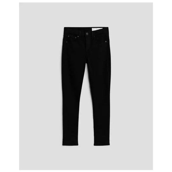 rag & bone Cate Ankle Skinny Black Mid-rise Stretch Jean Size 31 - Picture 2 of 11
